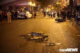 Ảnh: Hiện trường 'xe điên' tông nhiều người thương vong rồi bỏ chạy trên phố Hà Nội