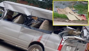 Ô tô 16 chỗ tông đuôi xe tải, nhiều người thương vong ở Bắc Giang