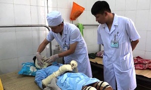 Bình gas phát nổ trong đám tang, 5 người ở Thanh Hóa bị bỏng nặng