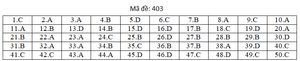 Đáp án mã đề 403 môn tiếng Anh thi THPT Quốc gia 2019 của Bộ GD&ĐT