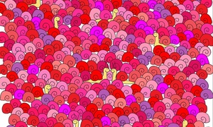 Thử thách tìm trái tim nằm giữa những con ốc sên