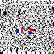 Đố bạn tìm được quả bóng 'trốn' giữa bầy gấu trúc