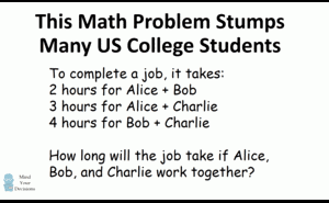 Hầu hết sinh viên đại học trả lời sai bài toán năng suất của học sinh lớp 5