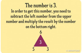 Đáp án 'tìm số bí ẩn trong hình tam giác'