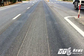 Đường hơn 2.000 tỷ đồng bị cào bóc nham nhở