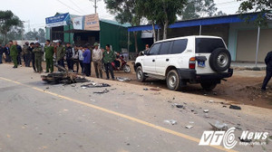 Va chạm với ô tô biển xanh, 3 thanh niên thiệt mạng