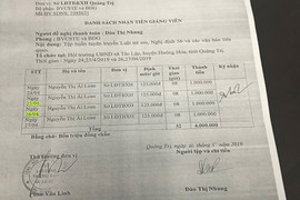 Xác minh nữ trưởng phòng tổ chức tập huấn 1 ngày, lập hồ sơ khống thu tiền 4 ngày