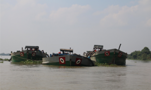 Bộ Công an triệt phá nhóm khai thác cát lậu quy mô lớn ở Bến Tre