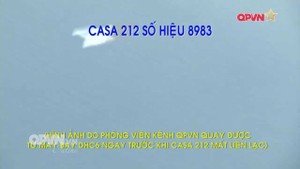 Hình ảnh trước khi máy bay Casa-212 mất liên lạc
