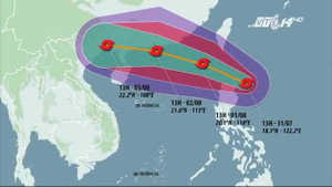 Bão Nida di chuyển phức tạp, tiến thẳng vào Biển Đông