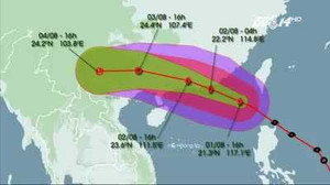 Đường đi của bão số 2