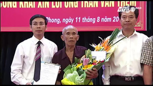 Clip xin lỗi công khai 'tử tù' 80 tuổi bị án oan 46 năm