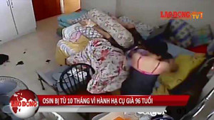 Hành hạ cụ già liệt giường 96 tuổi, giúp việc bị tù 10 tháng