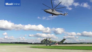 Trực thăng 'khủng' nhất thế giới được vận chuyển thế nào?