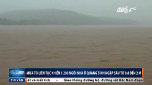 Quảng Bình: Mưa kỷ lục, hàng nghìn ngôi nhà ngập sâu từ 0,8 đến 2m