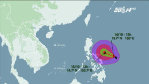 Xuất hiện cơn bão mạnh gần Biển Đông