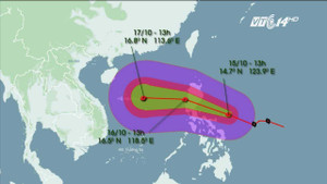 Tin mới nhất cơn bão số 7 Sarika