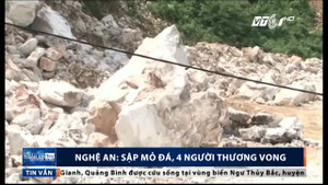 Sập mỏ đá ở Nghệ An: 3 người chết, 1 người nguy kịch