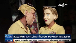 Mặt nạ Trump và Clinton 'cháy' hàng dịp Halloween