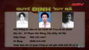 Lệnh truy nã tội phạm cực kỳ nguy hiểm ngày 8/11