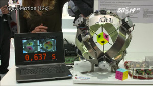 Kinh ngạc robot giải rubik trong chưa đầy 1 giây, nhanh gấp 8 lần con người