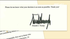Chữ ký đặc biệt tiết lộ gì về con người Donald Trump?