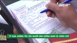 TP.HCM: Không yêu cầu người dân chứng minh xe chính chủ