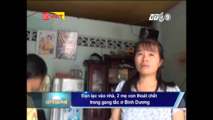 Clip: Đạn lạc vào nhà, 2 mẹ con ở Bình Dương hút chết