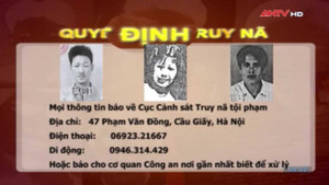 Lệnh truy nã tội phạm cực kỳ nguy hiểm ngày 28/11