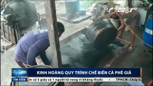 Rùng mình chứng kiến quy trình sản xuất cà phê dỏm