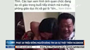 Đăng tin sai sự thật trên Facebook bị phạt 20 triệu đồng