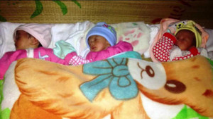 Ca sinh ba khác trứng hiếm gặp ở Thừa Thiên - Huế