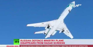 Video: Máy bay quân sự Nga chở hơn 90 người rơi xuống biển