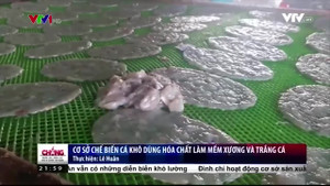 Bắt quả tang cơ sở dùng hóa chất làm trắng cá, mềm xương