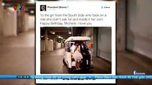 'Soái ca' Obama chúc mừng sinh nhật vợ siêu ngọt ngào trên mạng xã hội