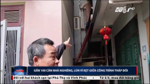 Hà Nội: Công trình tháp đôi khiến gần 100 nhà nghiêng lún
