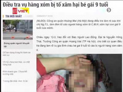 Bé gái 8 tuổi tố bị hàng xóm xâm hại nhiều lần: Thông tin mới nhất