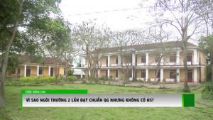 Hà Tĩnh: Trường 2 lần đạt chuẩn quốc gia bỏ hoang vì không có học sinh