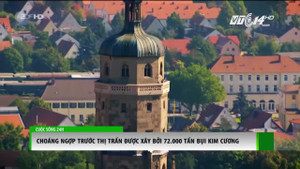 Lóa mắt trước thị trấn được phủ 72.000 tấn bụi kim cương