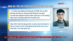 Truy nã toàn quốc tên phản động Thái Văn Dung