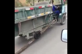 Công nông dị, 3 bánh 1 ván ở Trung Quốc khiến nhiều người kinh ngạc