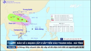 Sáng mai bão số 2 mạnh cấp 9 đổ bộ Thanh Hóa - Hà Tĩnh