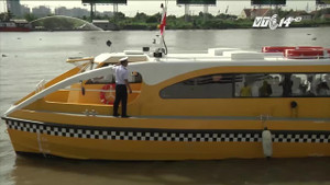 Cận cảnh 'xe buýt' chạy trên sông đầu tiên ở Việt Nam