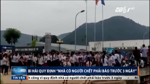 Thanh Hóa: Bi hài quy định 'nhà có người chết phải báo trước 3 ngày'