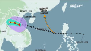 Tin mới nhất: Bão số 10 suy yếu từ đêm nay 15/9