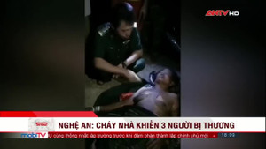 Nghệ An: Đổ nhầm xăng vào đèn dầu, nhà cháy rụi, 3 mẹ con bỏng nặng