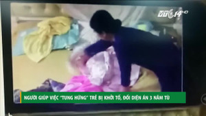 Giúp việc tung hứng bé hơn 1 tháng tuổi đối diện mức án nào?