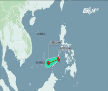 Bão số 15 gây thời tiết xấu trên khắp các vùng Biển