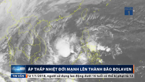 Bão số 1 Bolaven chính thức hình thành, gió giật cấp 10