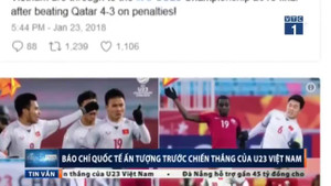 Báo chí quốc tế ca ngợi 'tinh thần bất diệt' của U23 Việt Nam
